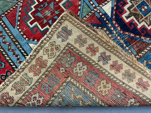 Caucasian Shirvan antique rug (211 x 106cm)