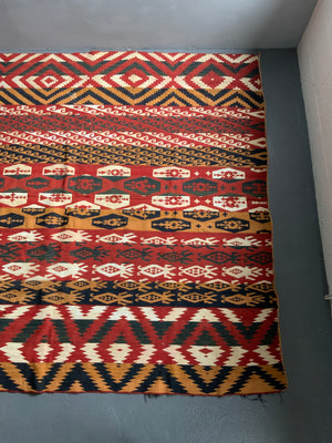 Uzbek vintage Flatweave (209 x 189cm)