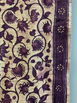 Javanese cotton batik stole (140 x 54cm)