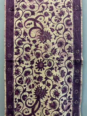 Javanese cotton batik stole (140 x 54cm)