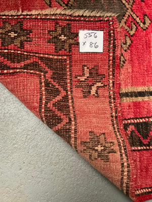 NWP Kurdish vintage red runner (556 x 86cm)