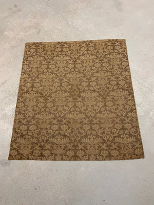 Italian silk vintage damask (145 x 127cm)