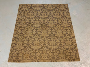 Italian silk vintage damask (145 x 127cm)