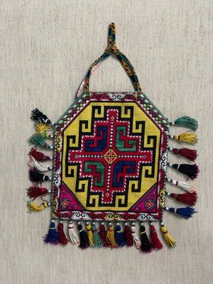 Two Uzbek cross stitch octagonal bags [2]