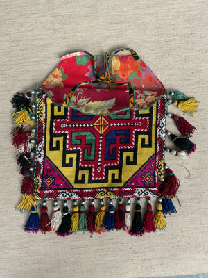 Two Uzbek cross stitch octagonal bags [2]