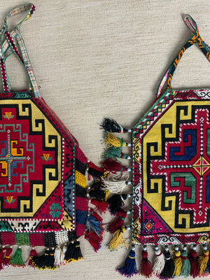 Two Uzbek cross stitch octagonal bags [2]
