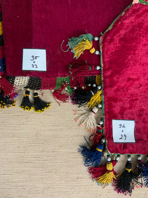 Two Uzbek cross stitch octagonal bags [2]