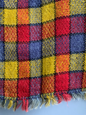 Romanian wool blanket (186 x 146cm)