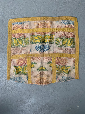 French antique silk brocade pieces (47 x 53cm) [3]