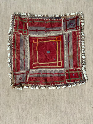 Indian Bangara anklets shell and bead work (48 x 48cm)