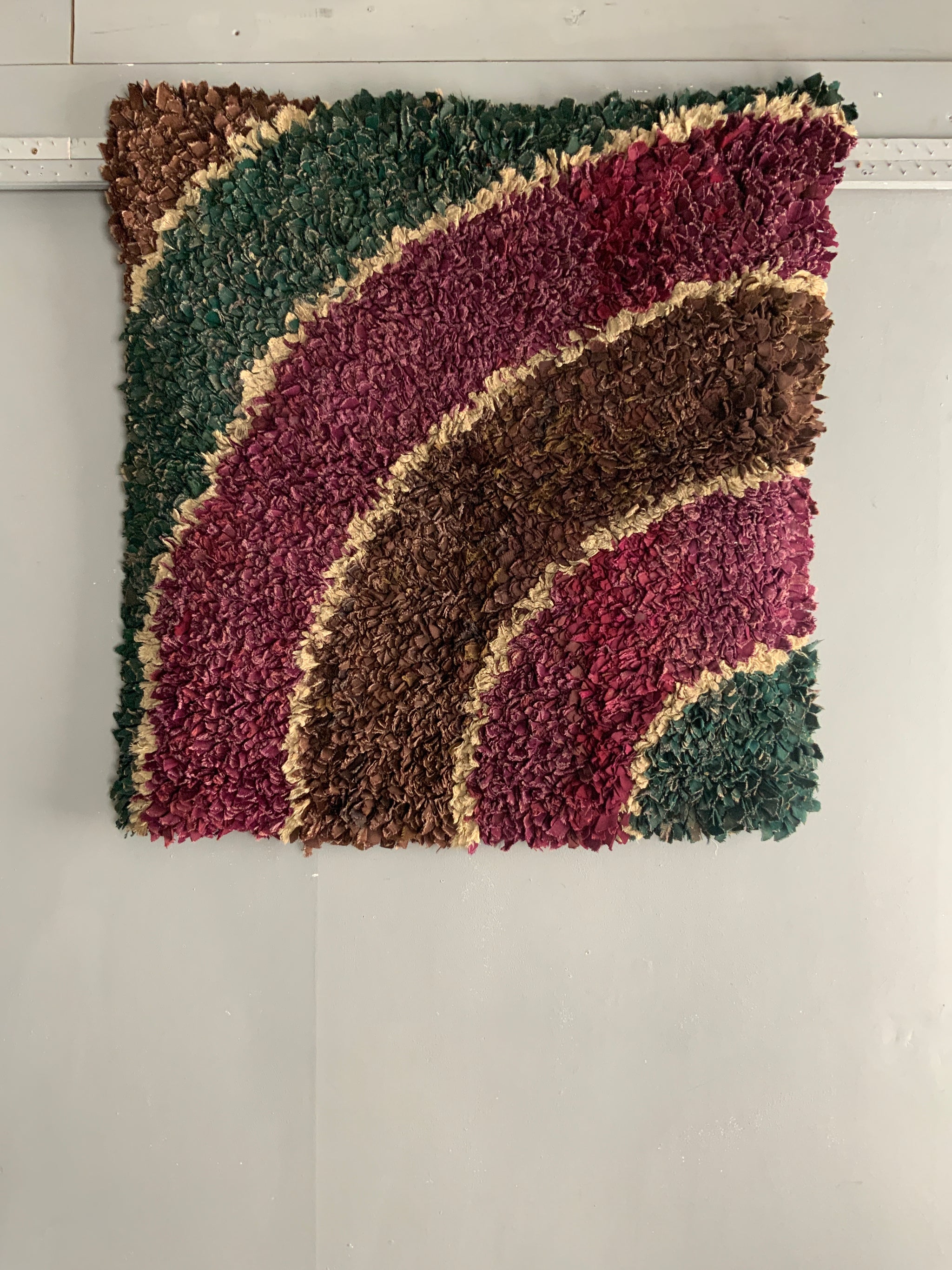 North country proddy rug (89 x 86cm) - Clive Rogers