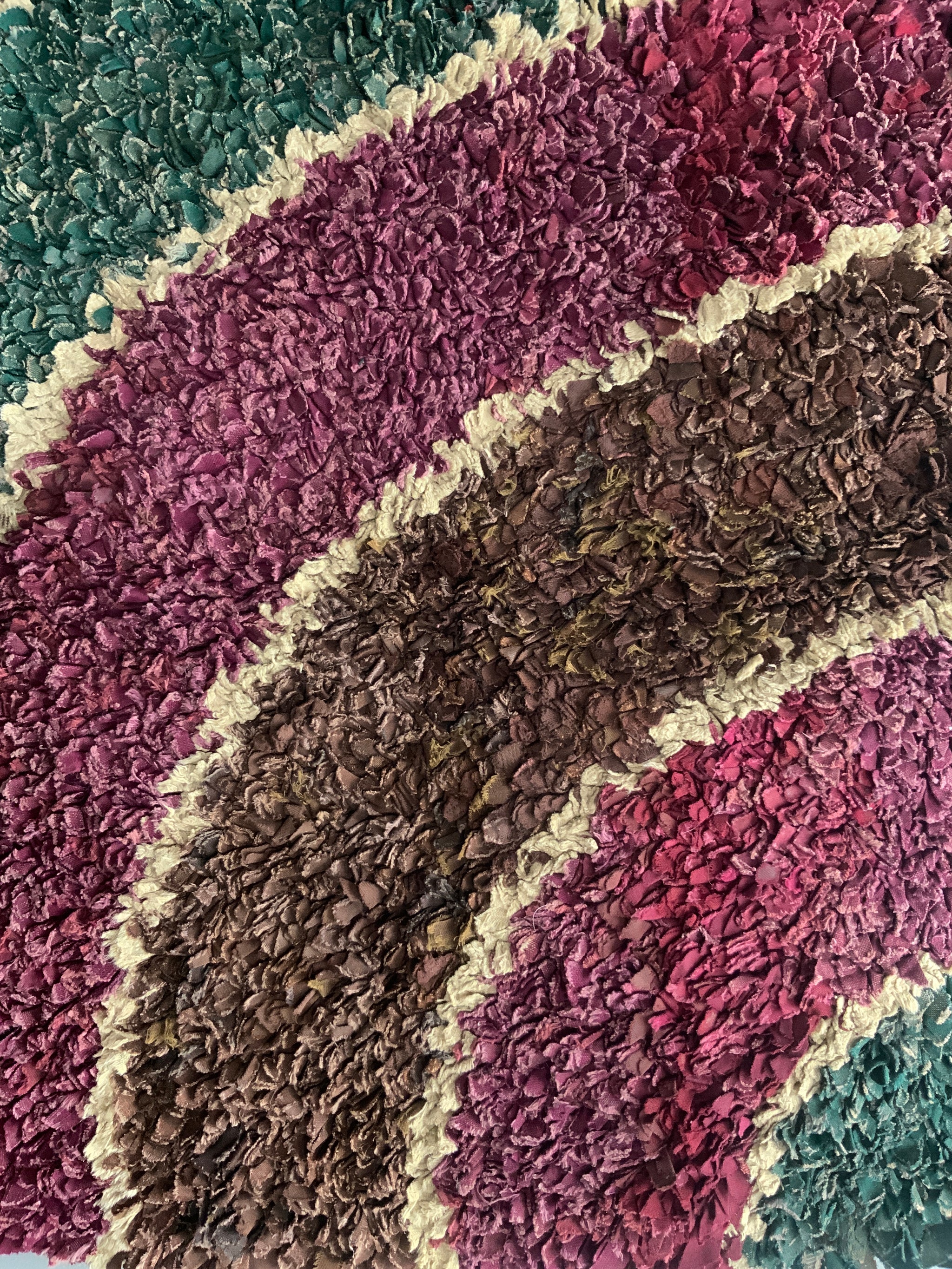 North country proddy rug (89 x 86cm) - Clive Rogers
