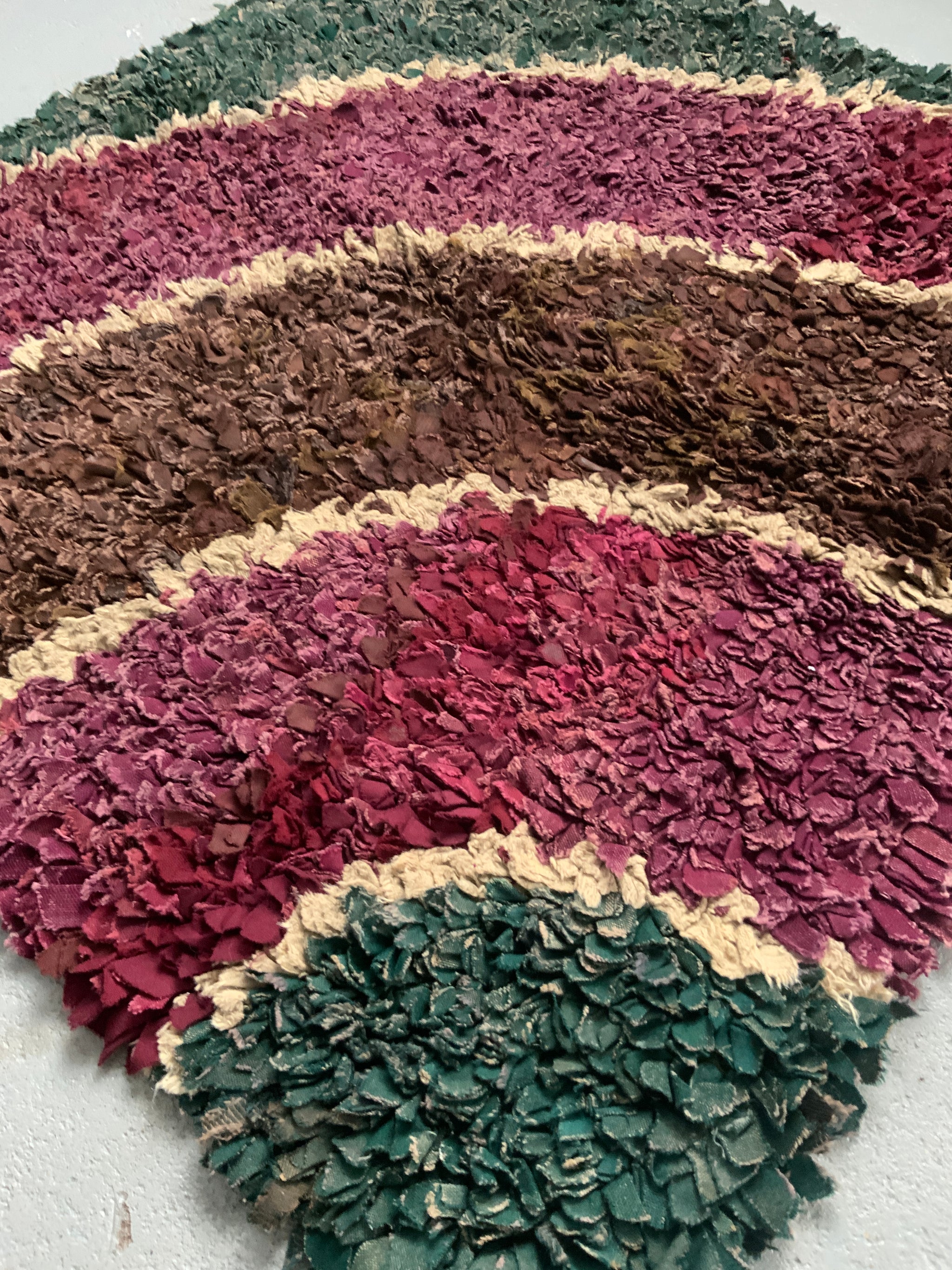 North country proddy rug (89 x 86cm) - Clive Rogers