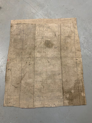 Tibetan coverlet silk embroidery on a felted wool cloth (126 x 103cm)