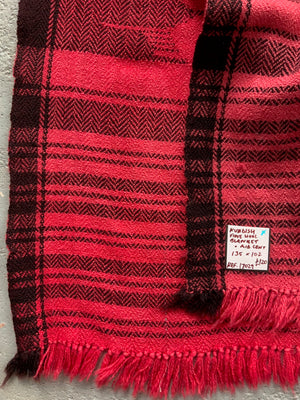 Kurdish fine wool blanket (135 x 102cm)