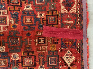 Caucasian antique palas flatweave (183 x 139cm)