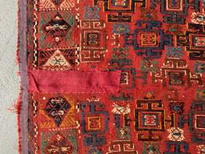 Caucasian antique palas flatweave (183 x 139cm)