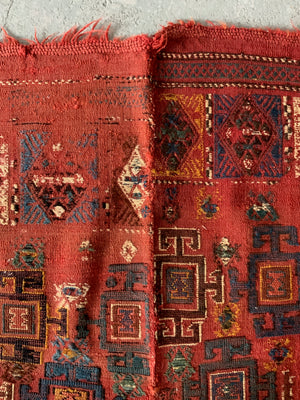 Caucasian antique palas flatweave (183 x 139cm)