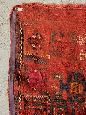 Caucasian antique palas flatweave (183 x 139cm)