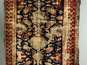 Caucasian fine antique Alpan / Seichour Kuba rug (155 x 104cm) *AF