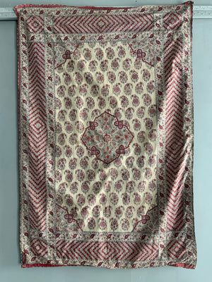 Isphahan Kalamkari chintz panel with medallion (135 x 92cm)