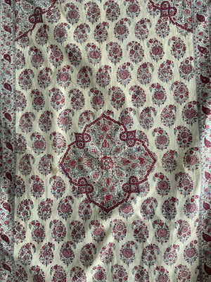 Isphahan Kalamkari chintz panel with medallion (135 x 92cm)