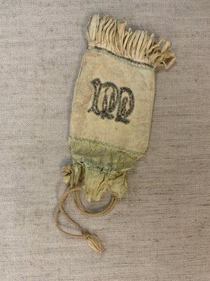 Canadian Cree buckskin purse (20cm)