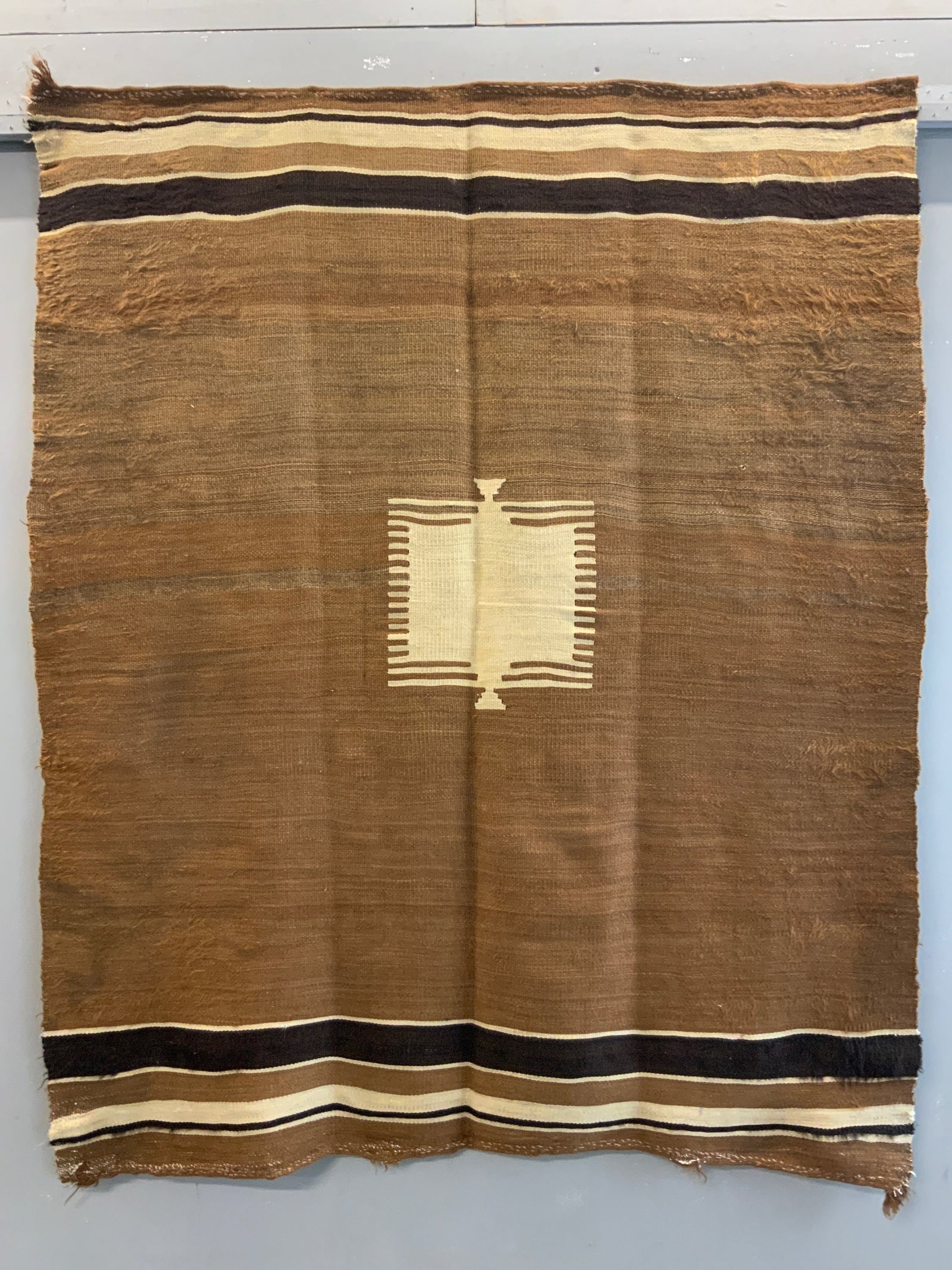 Turkish vintage E. Anatolian Siirt lightweight mohair kilim (153 x 127cm)