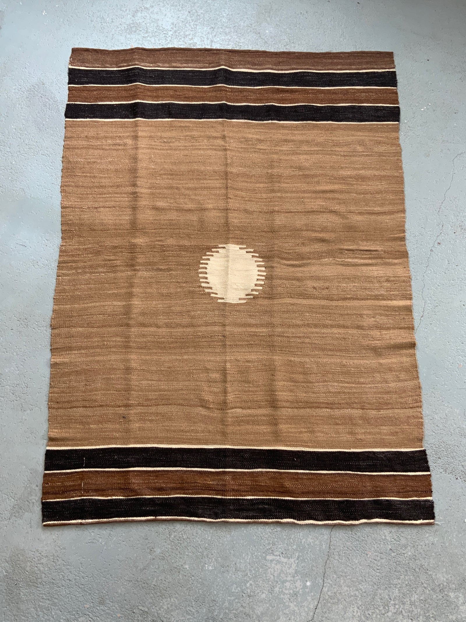 Turkish vintage E. Anatolian Siirt lightweight mohair kilim (170 x 124cm)