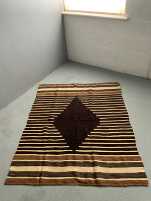 Turkish vintage E. Anatolian Siirt lightweight mohair kilim (156 x 125cm)