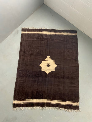 Turkish vintage E. Anatolian Siirt lightweight mohair kilim (155 x 117cm)