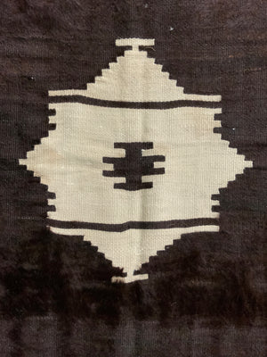 Turkish vintage E. Anatolian Siirt lightweight mohair kilim (155 x 117cm)