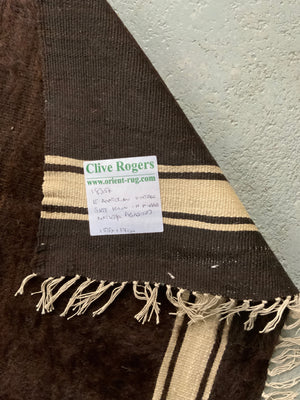 Turkish vintage E. Anatolian Siirt lightweight mohair kilim (155 x 117cm)