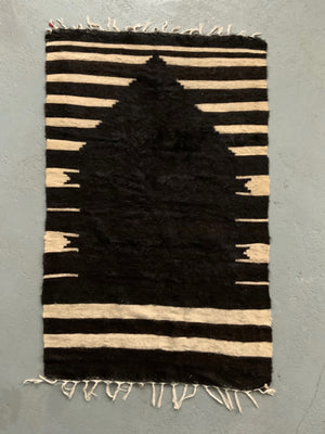 Turkish vintage E. Anatolian Siirt lightweight small mohair kilim (117 x 78cm)