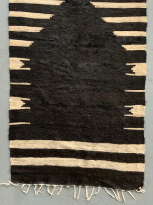 Turkish vintage E. Anatolian Siirt lightweight small mohair kilim (117 x 78cm)