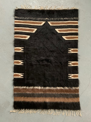 Turkish vintage E. Anatolian Siirt lightweight small mohair kilim (120 x 80cm)