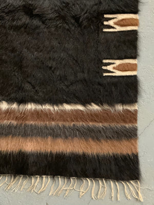 Turkish vintage E. Anatolian Siirt lightweight small mohair kilim (120 x 80cm)