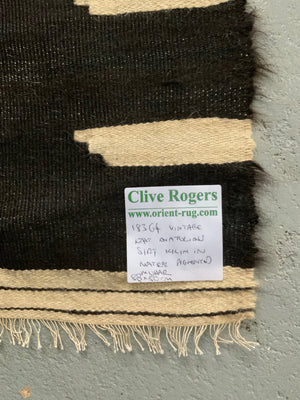 Turkish vintage E. Anatolian Siirt lightweight small mohair kilim (88 x 80cm)