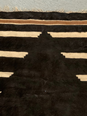 Turkish vintage E. Anatolian Siirt lightweight small mohair kilim (88 x 80cm)