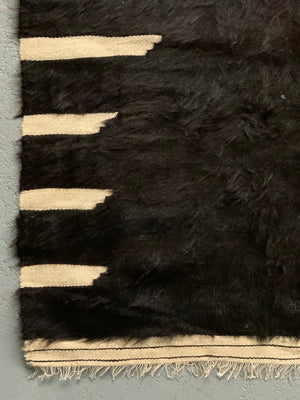 Turkish vintage E. Anatolian Siirt lightweight small mohair kilim (88 x 80cm)