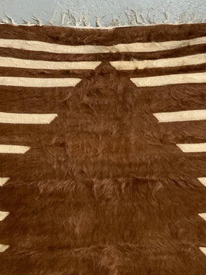 Turkish vintage E. Anatolian Siirt lightweight small mohair kilim (112 x 75cm)