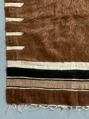 Turkish vintage E. Anatolian Siirt lightweight small mohair kilim (112 x 75cm)