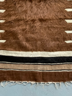 Turkish vintage E. Anatolian Siirt lightweight small mohair kilim (112 x 75cm)