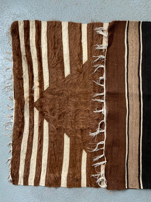 Turkish vintage E. Anatolian Siirt lightweight small mohair kilim (112 x 75cm)