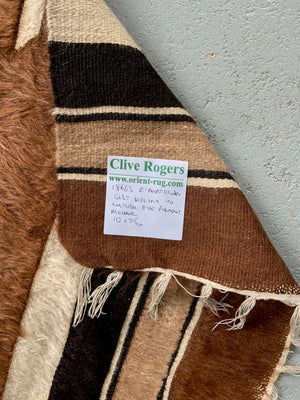 Turkish vintage E. Anatolian Siirt lightweight small mohair kilim (112 x 75cm)