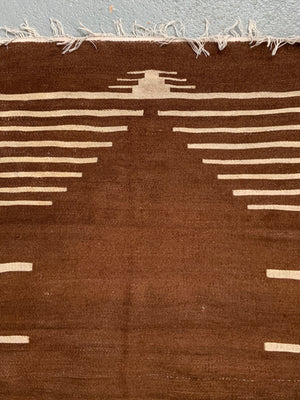 Turkish vintage E. Anatolian Siirt lightweight small mohair kilim (116 x 80cm)