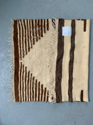 Turkish vintage E. Anatolian Siirt lightweight small mohair kilim (100 x 73cm)