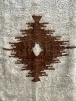 Turkish vintage E. Anatolian Siirt lightweight mohair kilim (185 x 136cm)