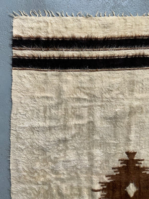 Turkish vintage E. Anatolian Siirt lightweight mohair kilim (185 x 136cm)