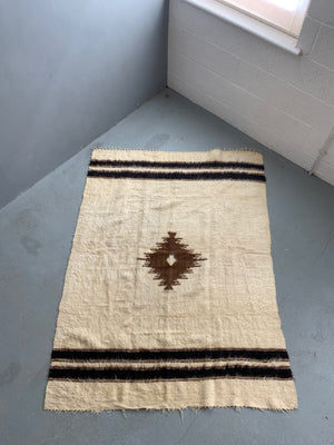 Turkish vintage E. Anatolian Siirt lightweight mohair kilim (185 x 136cm)